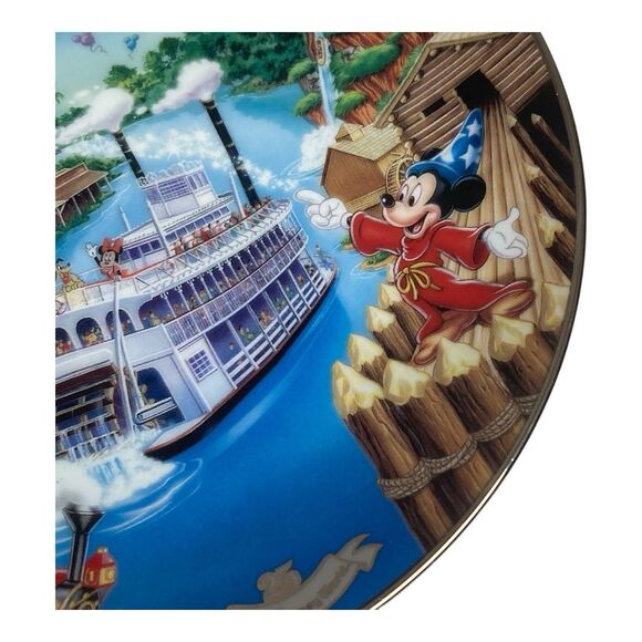 Walt Disney World Plates 25th Anniversary Collector Bradford Exchange Mickey - Picture 4 of 16